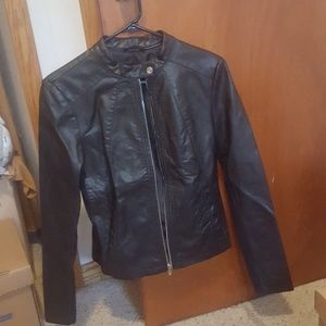 Black leather jacket from Express